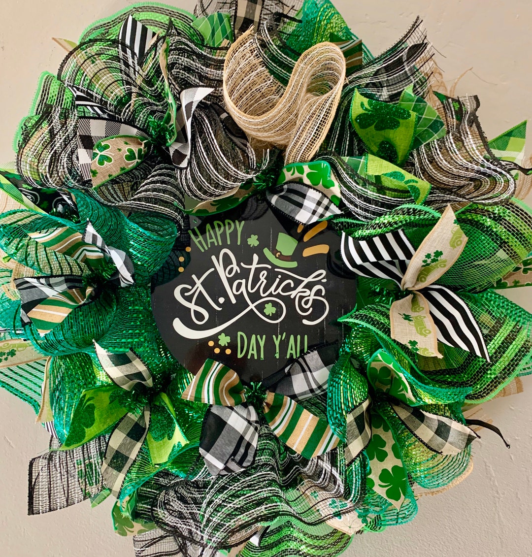 DIY Wreath Kit St. Patrick's Day Wreath Kit Etsy