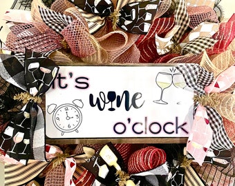 DIY Wreath Kit Wine O’Clock  Wreath Kit