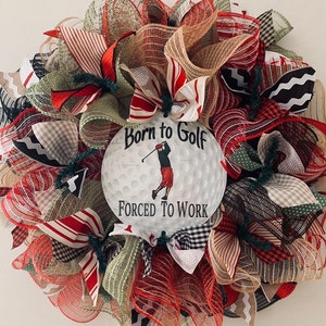 DIY Wreath Kit Born To Golf Wreath Kit