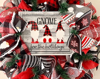 DIY Wreath Kit Gnome for the Holidays Christmas Wreath Kit