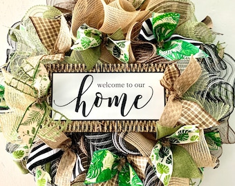 DIY Wreath Kit Welcome to Our Home Wreath Kit