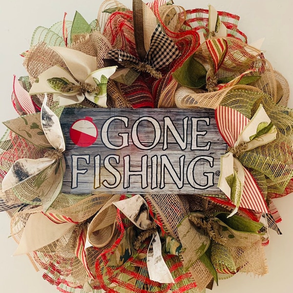 DIY Wreath Kit Gone Fishing Wreath Kit