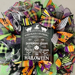 DIY Wreath Kit Halloween Poem Wreath Kit