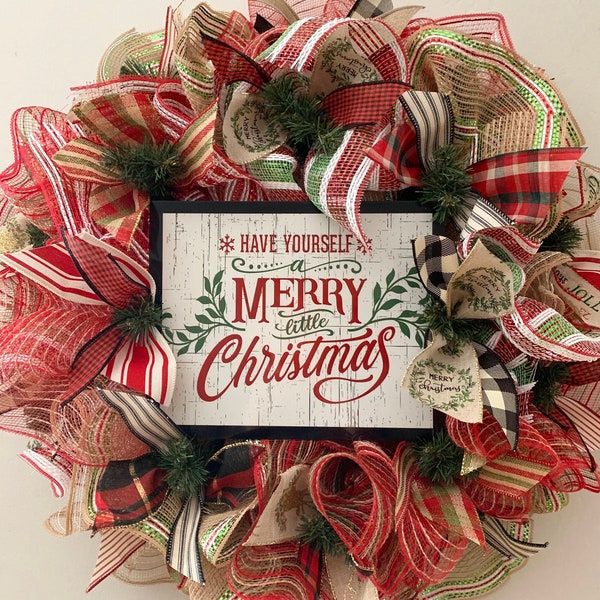 Christmas Wreath Kit Etsy