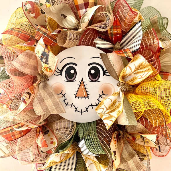 Scarecrow Wreath Kit Etsy