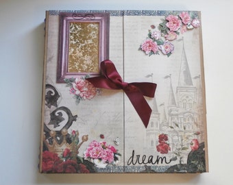 Tutorial - Instant Download - Unique Floating Pages Binding Technique for Mini Album Scrapbook