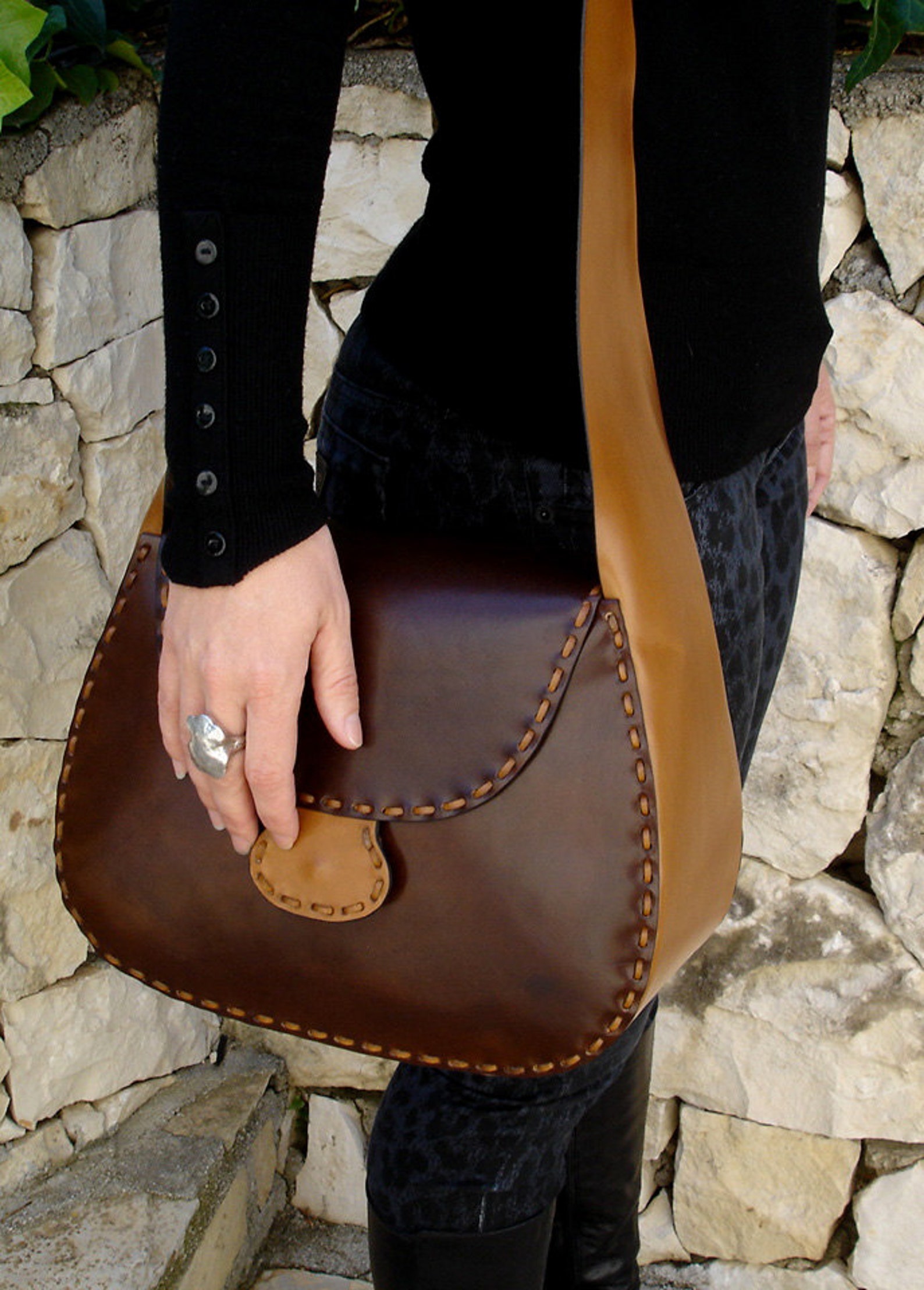 LEATHER HANDMADE BAG / Bag / Leather Bag / Handbag / Leather Etsy