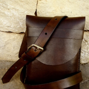 LEATHER HANDMADE BAG / Bag / Leather Bag / Leather Handbag / Handbag / Shoulder Bag / Bandolier Bag / Brown Leather Bag.