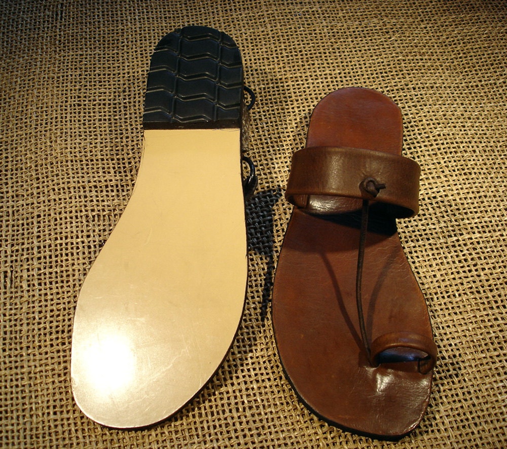 synthetic leather sandals