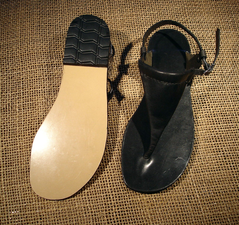 LEATHER SANDALS / Leather Handmade Sandals / Unisex Sandals / Female U ...