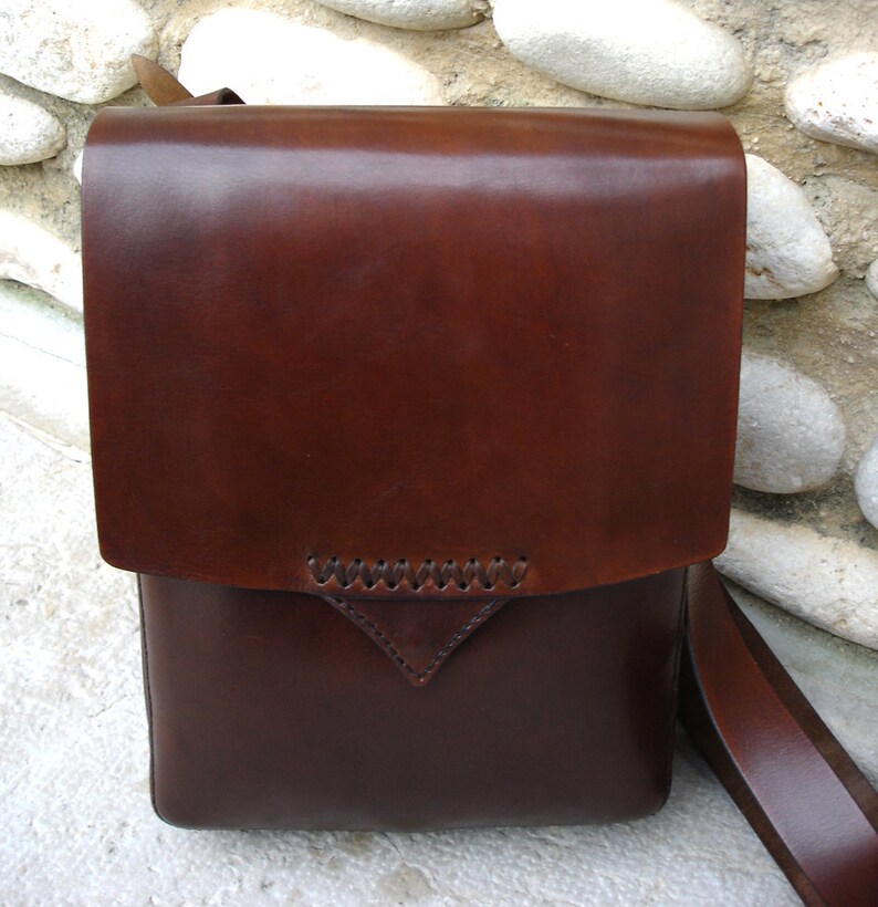 LEATHER HANDMADE BAG / Portfolio / Briefcase / Leather Bag / Etsy