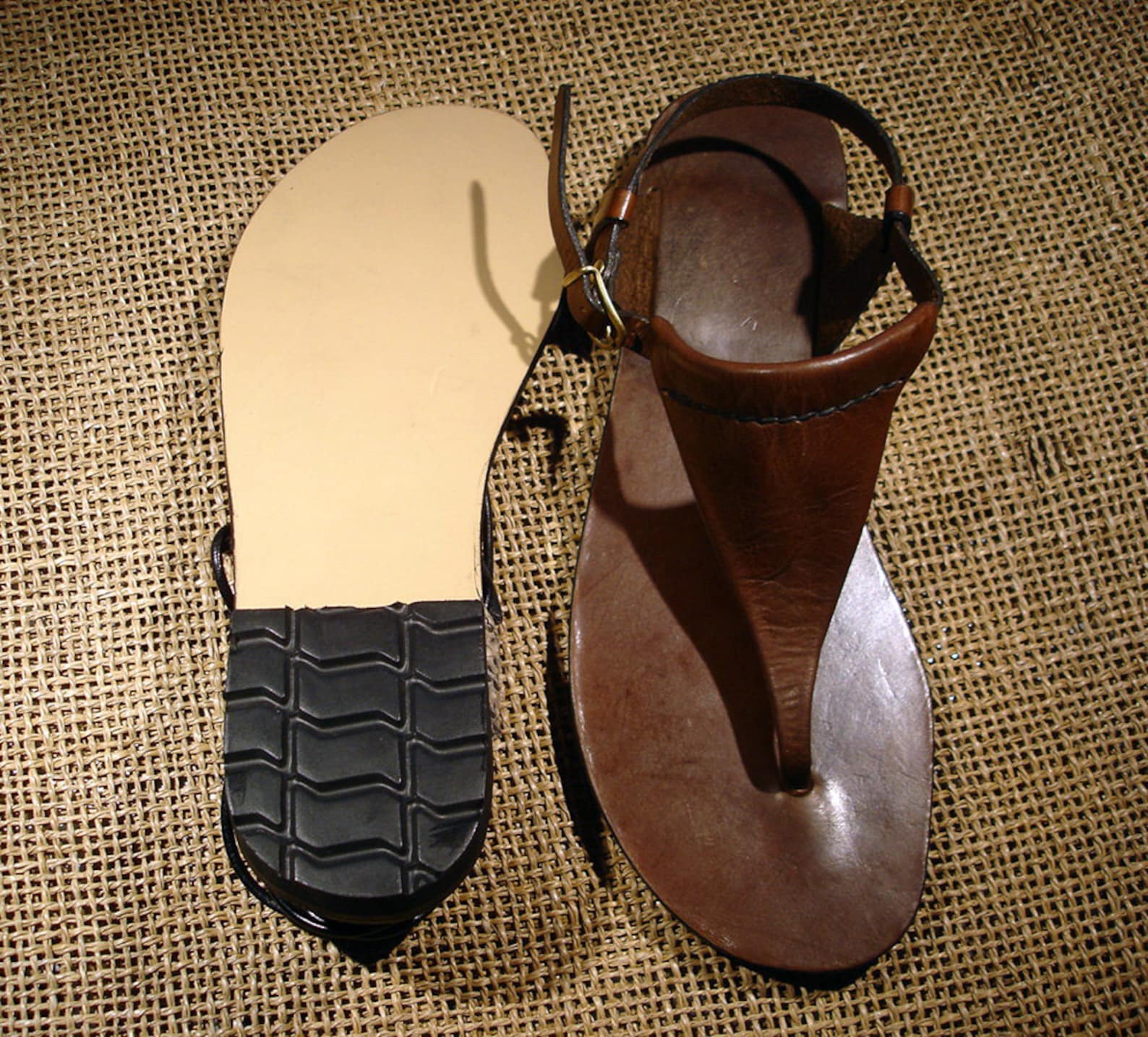 custom leather sandals