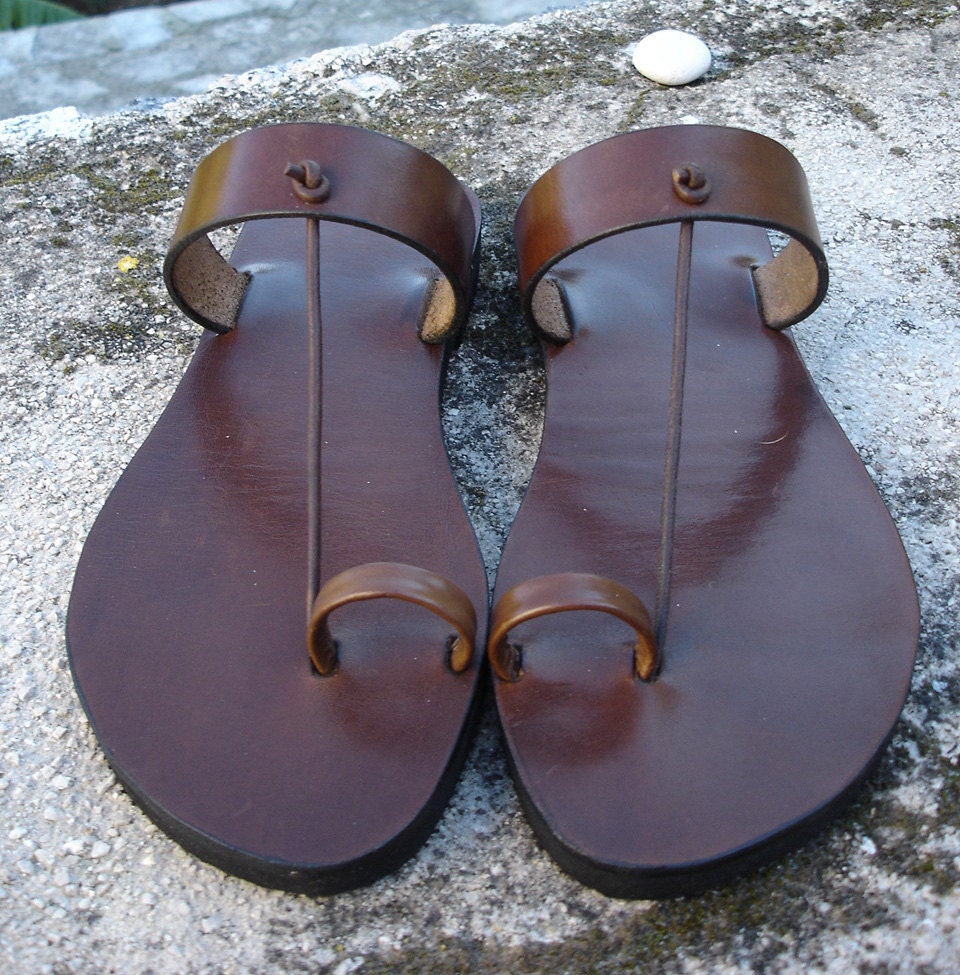 synthetic leather sandals