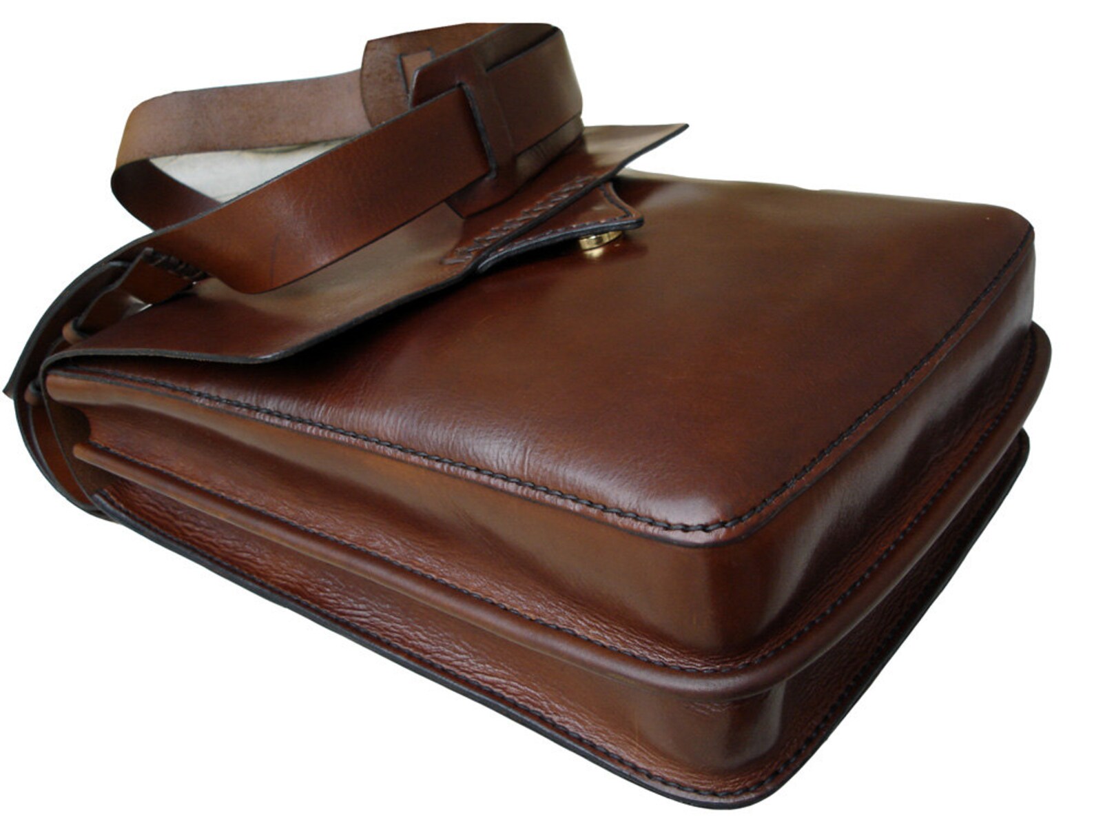 LEATHER HANDMADE BAG / Portfolio / Briefcase / Leather Bag / Etsy