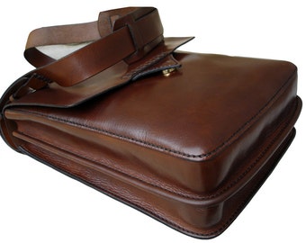 LEATHER HANDMADE BAG / Briefcase / Leather Messenger Bag / Classic Briefcase / Leather Bag / Leather Handbag / Pouch Bag.