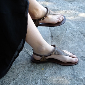 LEATHER SANDALS / Leather Handmade Sandals / Shoes Sandals / Sandals / Womens Sandals  / Strappy Sandals / Brown Leather Sandals..