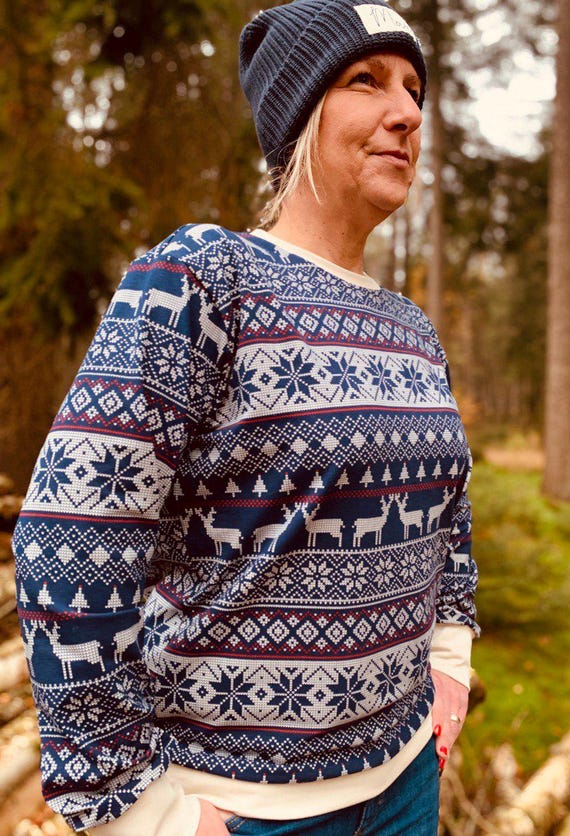 Norweger Pullover Pullover Damen Mit Weihnachtsmotiv Damen