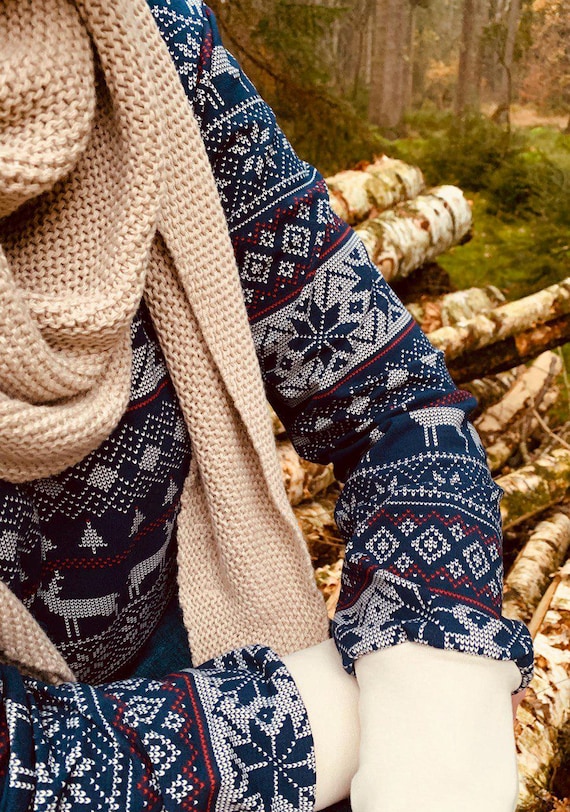 Bio Damen Pullover Norweger Design, Bio Baumwolle, Sweatshirt