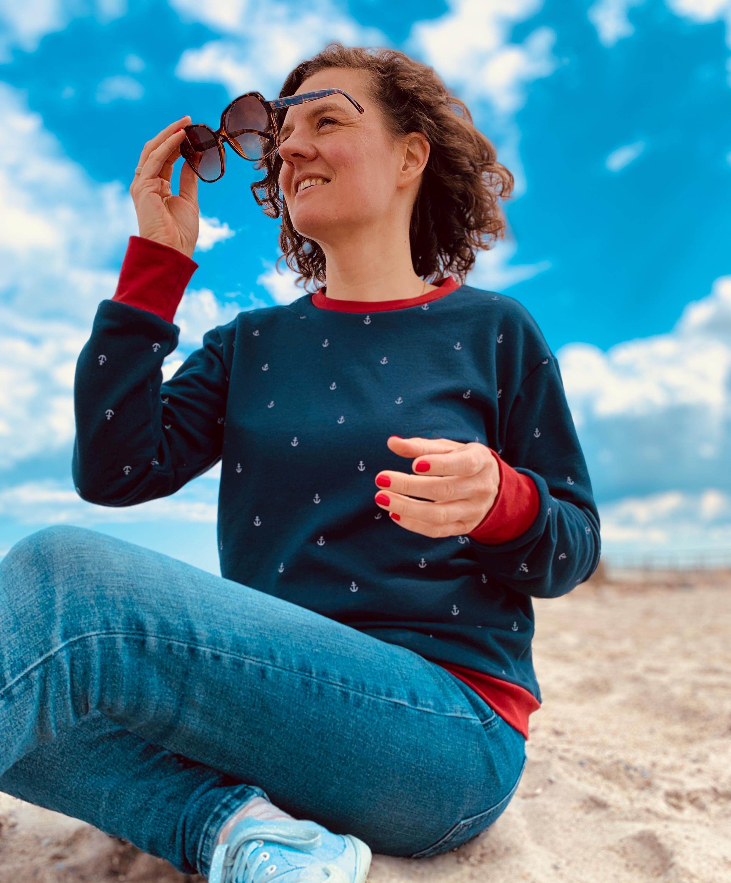 Maritim Damen Pullover Mit Anker Motiv Schietwetter Shop Anker