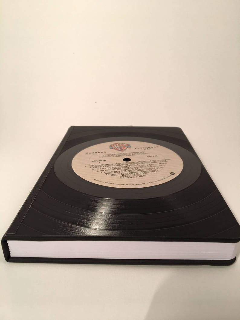 Recycled Vinyl Record Journal Large 6x 8 Etsy