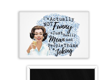 Retro Housewives Magnet - Funny Fridge Magnet - Gifts Under 10 - Small Gifts - White Elephant Gift - Gifts For Her - - Refrigerator Magnets