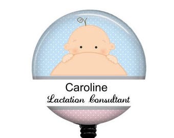 Custom Lactation Consultant Retractable Badge Reel - Breastfeeding ID Badge - Badge Reels - Breastfeeding Badge Reel - Custom Lactivist