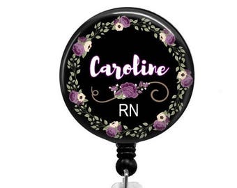 Nurse Badge Reel - Id Badge Holder - Badge Holder - ID Badge Reel - Retractable Badge - Name Badge Holder - Nurse RN LPN