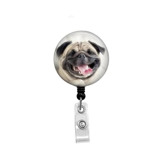 Retractable Badge Reel Dog ID Badge Badge Reels Funny Dog Badge