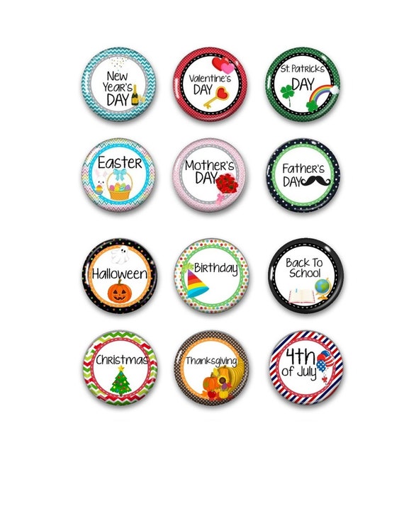 Holiday Calendar Magnets Fridge Magnets Calendar Magnets Holiday Magnets  Housewarming Gift Magnets Magnets for White Board - Etsy