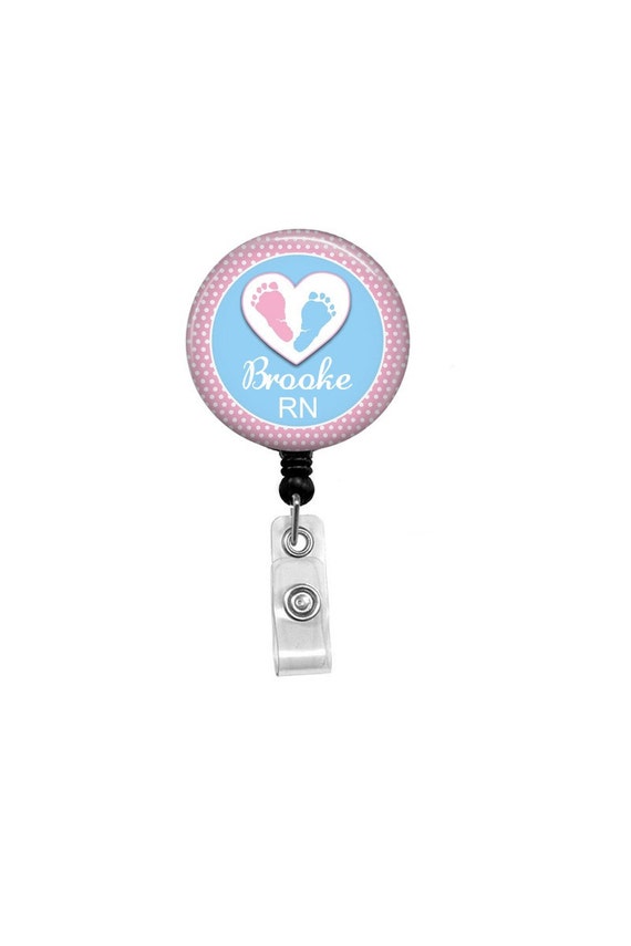 Maternity Nurse Badge Reel Id Badge Holder Labor and Delivery ID