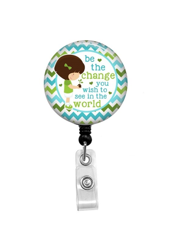 Retractable Badge Reel Inspirational ID Badge Badge Reels Be the