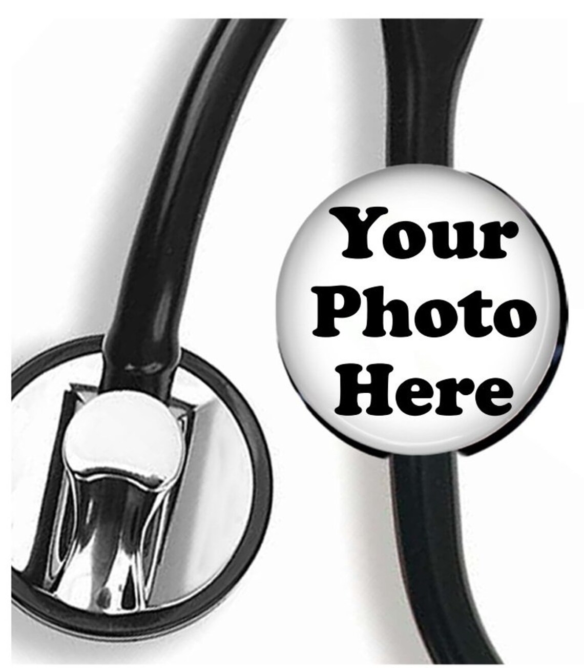 Photo Stethoscope ID Tag Stethoscope Name Badge Etsy