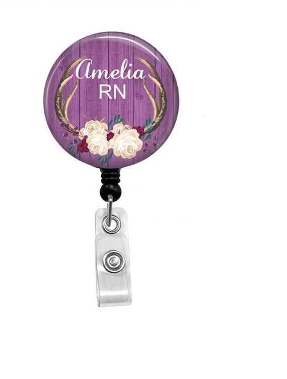 Retractable Badge Reel Personalized ID Badge Badge Reels Id Badge Custom  Nurse Badge Nurse Belt Clip Custom Nurse Name Badge 