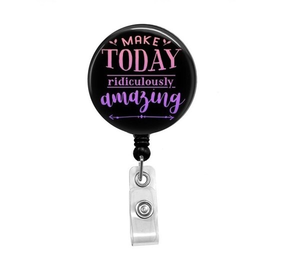 Retractable Badge Reel - Motivational Badge - Badge Reels - Nursing Student  Gift - Inspirational Badge Reel - Id Badge - Positive Vibes ID