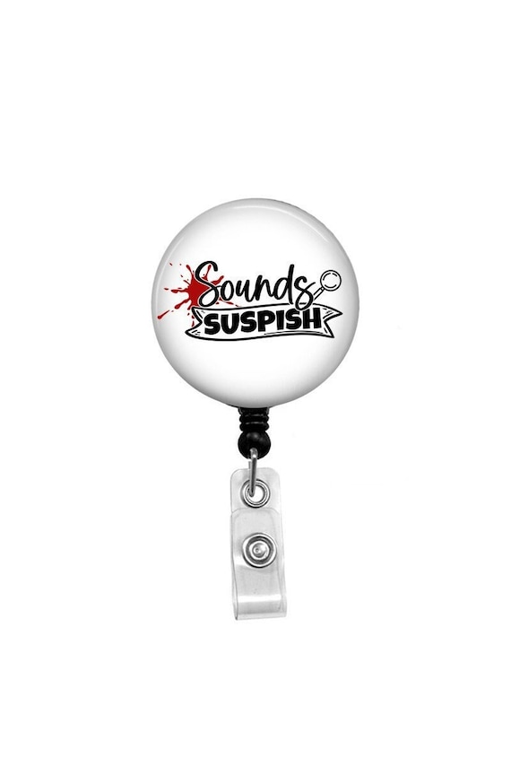 Retractable Badge Reel Funny ID Badge Badge Reels Funny Etsy
