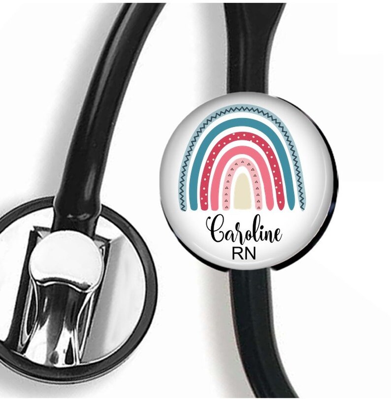 Stethoscope ID Tag Stethoscope Name Badge Stethoscope Name Etsy