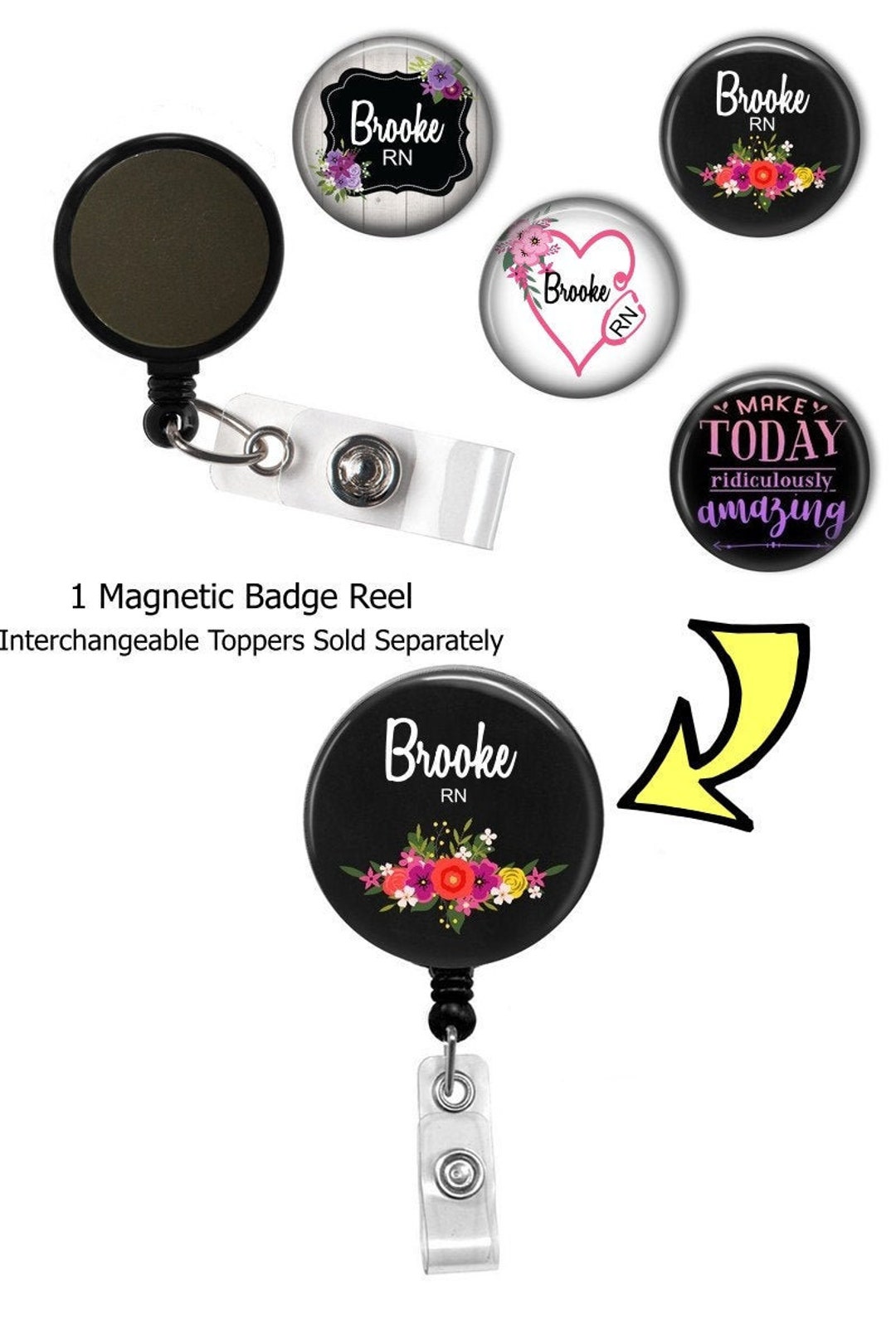 Badge Reel Interchangeable Badge Reel Retractable ID