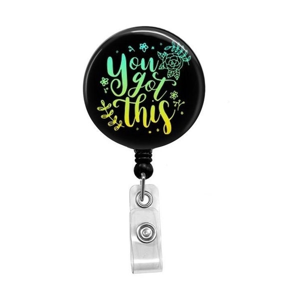 Retractable Badge Reel - She Believed She Could So She Did Badge - Badge  Reels - Rn - Lpn - Dr Id Badge - Nursing Student Staff Gift