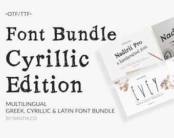 Cyrillic Font Bundle