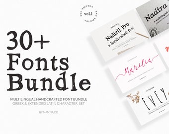 font bundle, handcrafted, digital, greek font, wedding invitations, logotypes, graphic design, Nadirii font, serif font