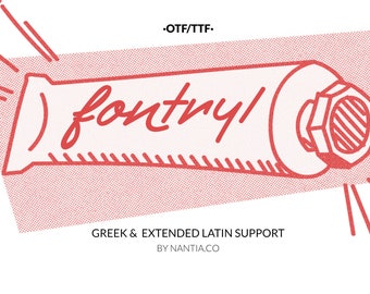 Retro Greek Handwritten Font Fontryl