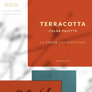 Terracotta Farbpalette Kollektion