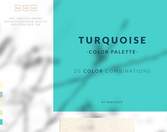 Turquoise color palette