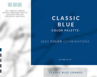 Classic blue Color Palette collection