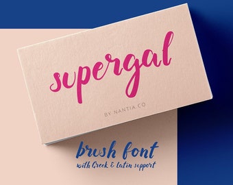 Supergal Casual Brush font