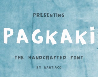 Greek Font, Logo Font, Handwritten Font, Craft font, Handmade font, Capital Letters, Baby shower font, Display Font,Pagkaki Font