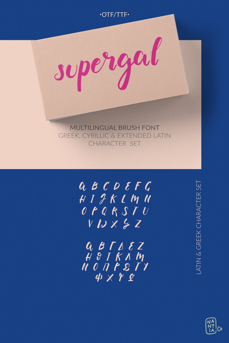 Supergal Casual Brush font image 1