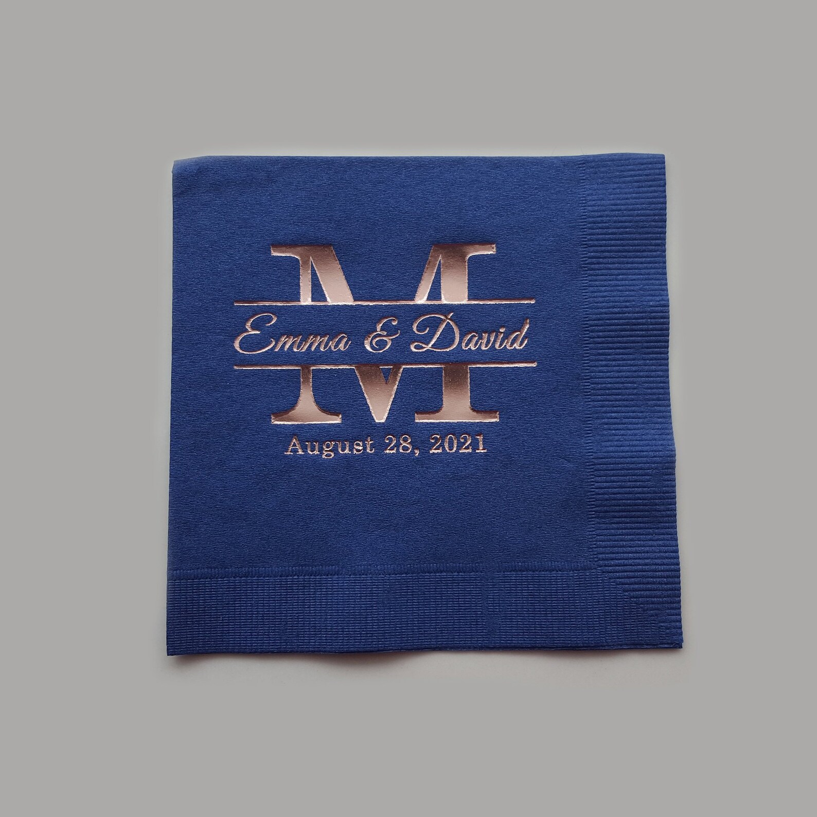 Monogram Cocktail Napkins Personalized Beverage Napkins Etsy