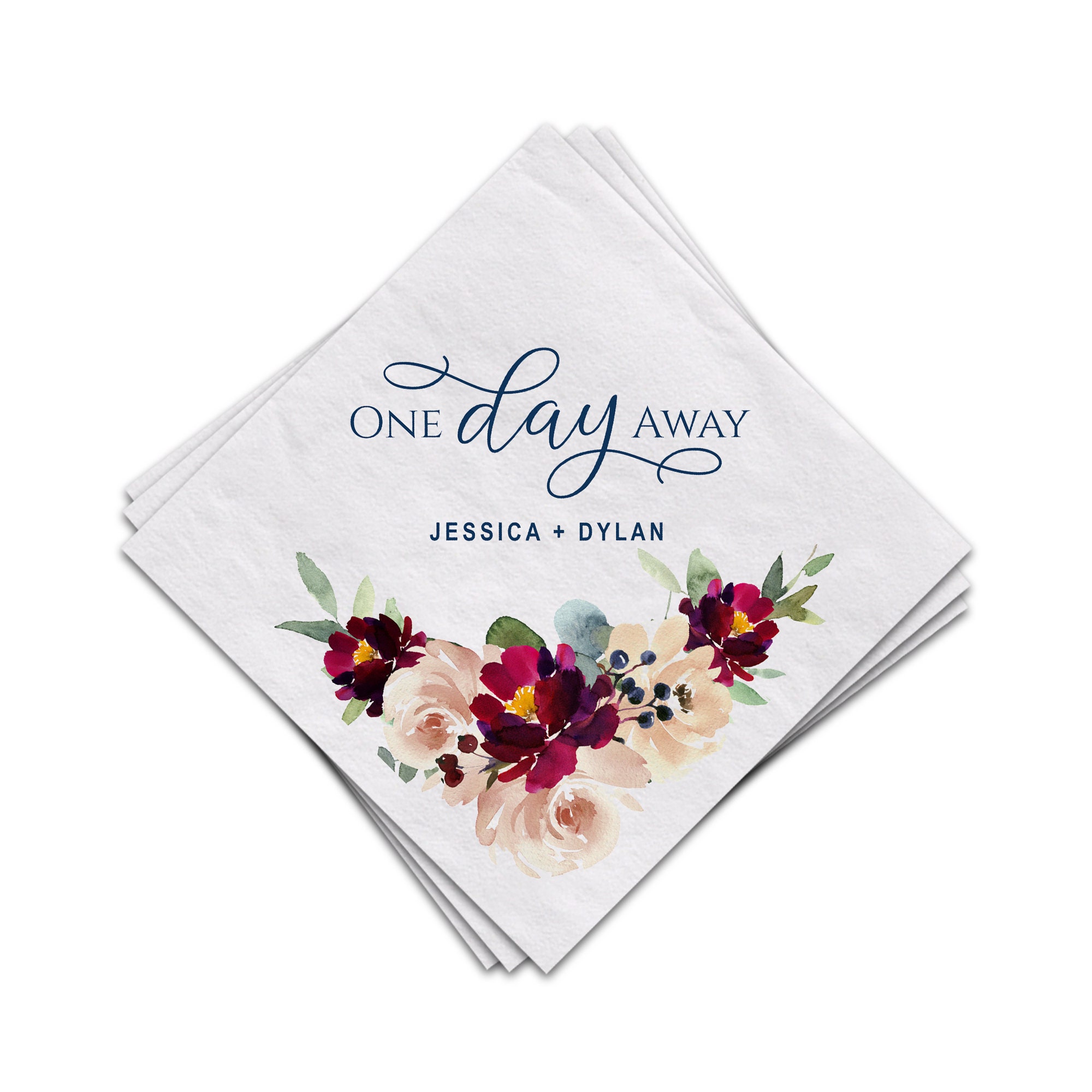 Custom Lunch Napkins Custom Wedding Napkins Personalised Napkins Quantity of 100 Custom Lunch Napkins Custom Wedding Napkins Personalised Napkins Quantity of 100