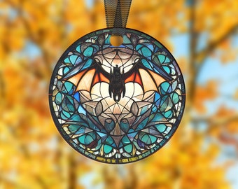 Bat Ornament, Halloween Bat Ornament, Acrylic Ornament, Gothic Style